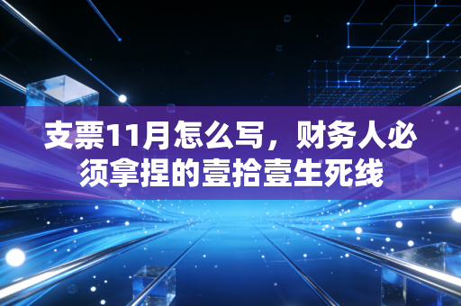 支票11月怎么写,财务人必须拿捏的壹拾壹生死线