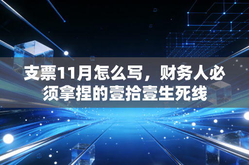 支票11月怎么写，财务人必须拿捏的壹拾壹生死线