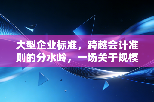 大型企业标准,跨越会计准则的分水岭,一场关于规模与责任的博弈