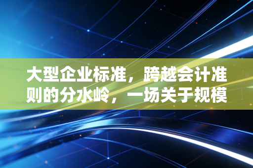 大型企业标准,跨越会计准则的分水岭,一场关于规模与责任的博弈