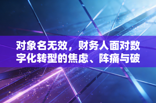 对象名无效，财务人面对数字化转型的焦虑、阵痛与破局之道