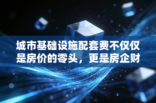 城市基础设施配套费不仅仅是房价的零头,更是房企财税处理的重头戏