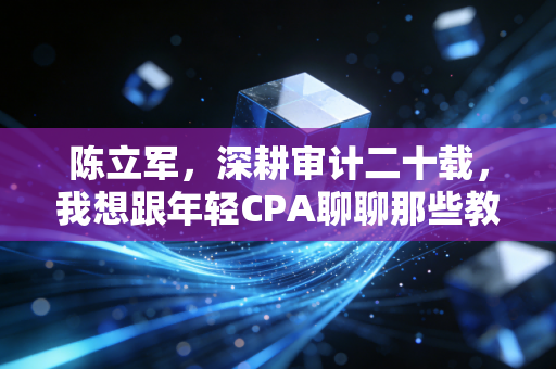 陈立军,深耕审计二十载,我想跟年轻CPA聊聊那些教科书里没教的事