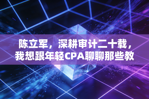 陈立军,深耕审计二十载,我想跟年轻CPA聊聊那些教科书里没教的事
