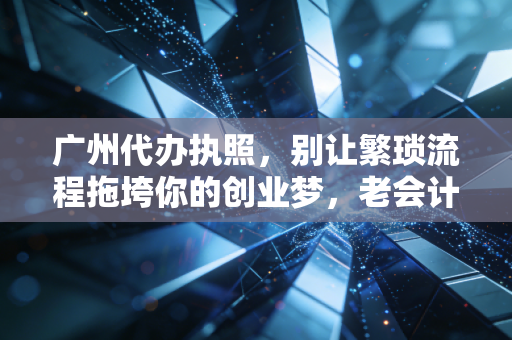 广州代办执照，别让繁琐流程拖垮你的创业梦，老会计跟你聊聊这背后的门道