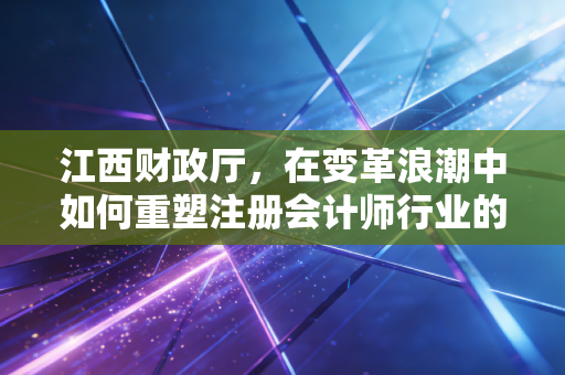 江西财政厅，在变革浪潮中如何重塑注册会计师行业的生态与未来？