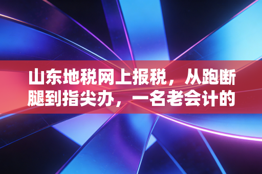 山东地税网上报税，从跑断腿到指尖办，一名老会计的实操感悟与避坑指南