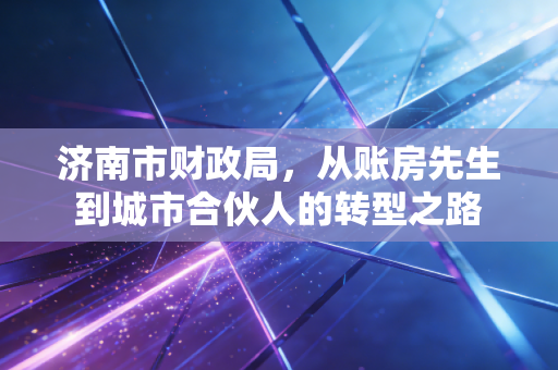 济南市财政局，从账房先生到城市合伙人的转型之路
