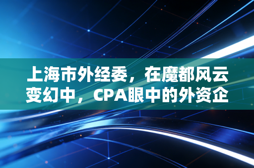 上海市外经委，在魔都风云变幻中，CPA眼中的外资企业前世今生