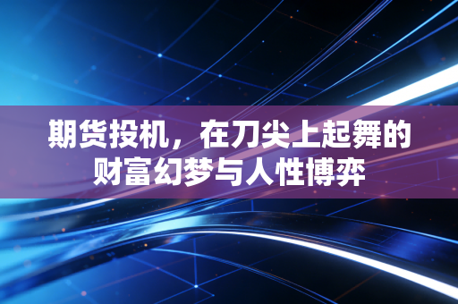 期货投机，在刀尖上起舞的财富幻梦与人性博弈