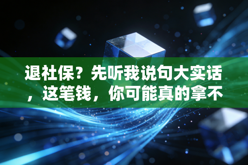 退社保?先听我说句大实话,这笔钱,你可能真的拿不回来