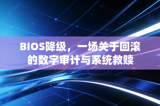 BIOS降级，一场关于回滚的数字审计与系统救赎