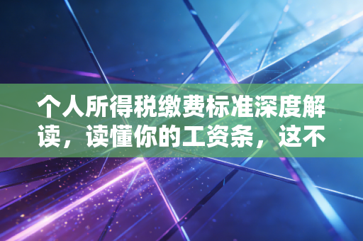 个人所得税缴费标准深度解读，读懂你的工资条，这不仅是扣钱，更是财富逻辑的重塑