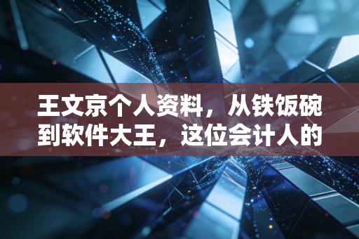 王文京个人资料,从铁饭碗到软件大王,这位会计人的逆袭给注会行业的深度启示