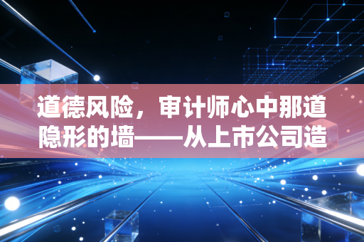 道德风险,审计师心中那道隐形的墙——从上市公司造假到我们身边的信任危机