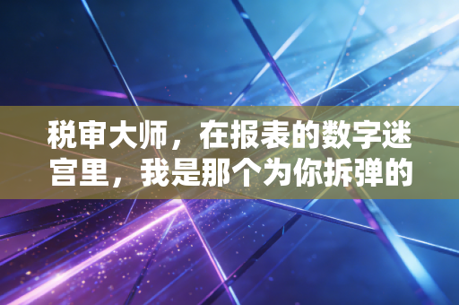 税审大师,在报表的数字迷宫里,我是那个为你拆弹的人