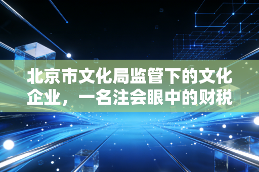 北京市文化局监管下的文化企业,一名注会眼中的财税合规与生存之道