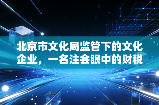 北京市文化局监管下的文化企业，一名注会眼中的财税合规与生存之道