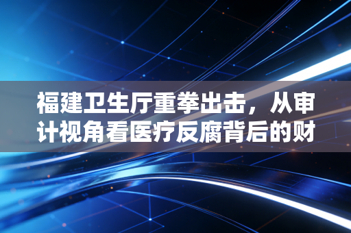 福建卫生厅重拳出击,从审计视角看医疗反腐背后的财务困局与破局之道