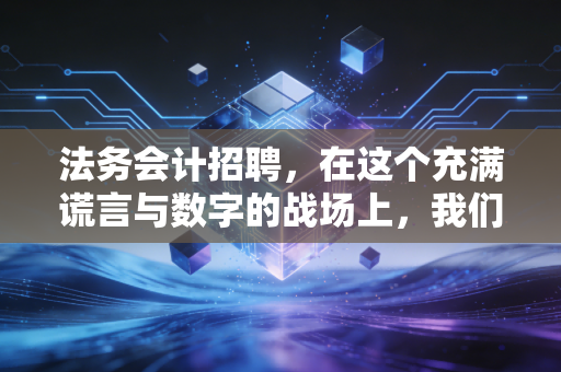 法务会计招聘,在这个充满谎言与数字的战场上,我们在寻找什么样的神探?