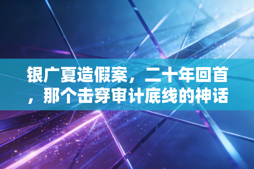 银广夏造假案，二十年回首，那个击穿审计底线的神话
