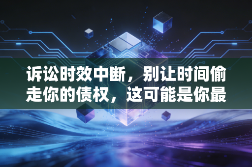 诉讼时效中断，别让时间偷走你的债权，这可能是你最后一根救命稻草