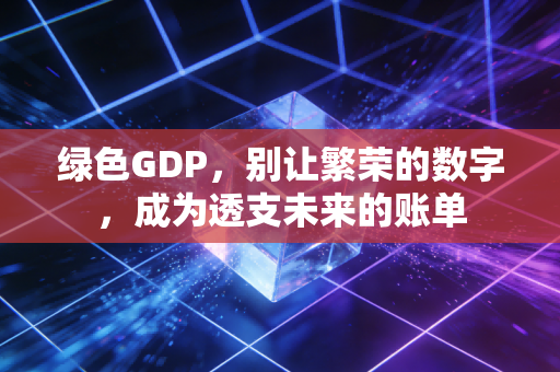 绿色GDP，别让繁荣的数字，成为透支未来的账单