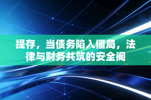提存,当债务陷入僵局,法律与财务共筑的安全阀