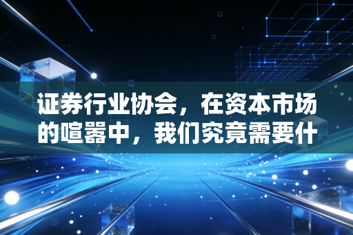 证券行业协会,在资本市场的喧嚣中,我们究竟需要什么样的娘家人?
