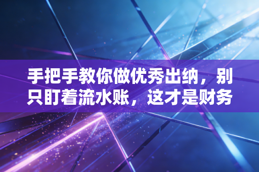 手把手教你做优秀出纳,别只盯着流水账,这才是财务高手的底层逻辑