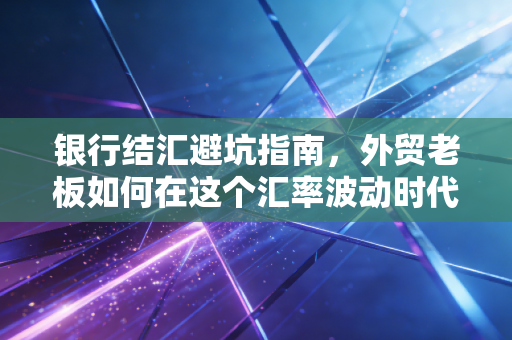 银行结汇避坑指南,外贸老板如何在这个汇率波动时代守住钱袋子?