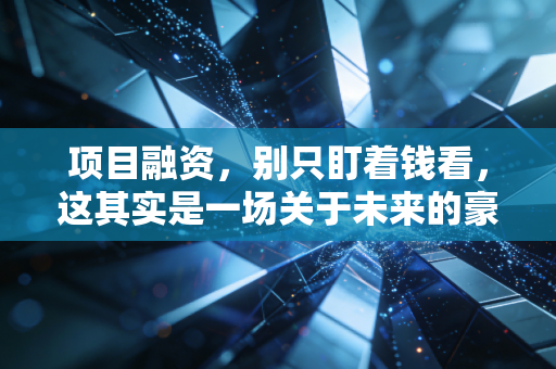 项目融资，别只盯着钱看，这其实是一场关于未来的豪赌与精算