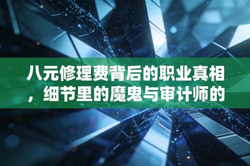 八元修理费背后的职业真相，细节里的魔鬼与审计师的执念