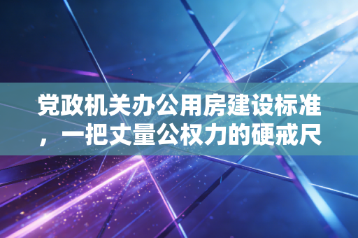 党政机关办公用房建设标准,一把丈量公权力的硬戒尺与审计人的冷思考