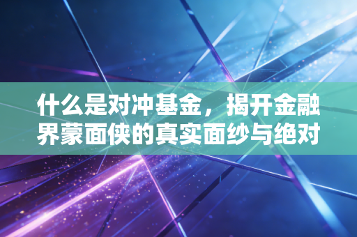 什么是对冲基金，揭开金融界蒙面侠的真实面纱与绝对收益的诱惑