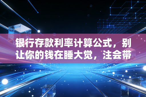 银行存款利率计算公式,别让你的钱在睡大觉,注会带你算透这笔账