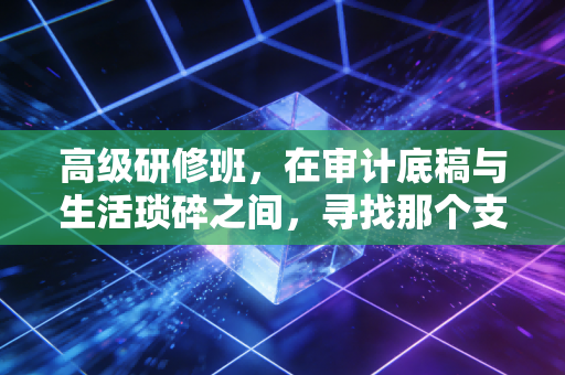 高级研修班,在审计底稿与生活琐碎之间,寻找那个支点