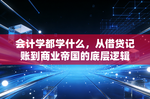 会计学都学什么，从借贷记账到商业帝国的底层逻辑