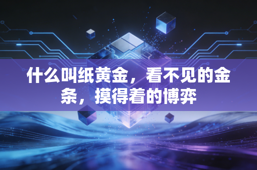 什么叫纸黄金,看不见的金条,摸得着的博弈