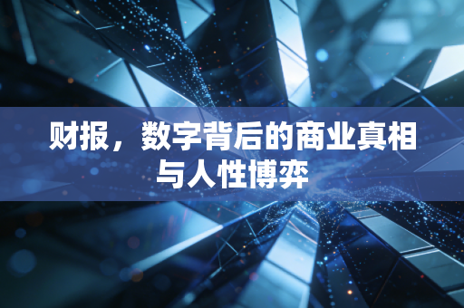 财报，数字背后的商业真相与人性博弈