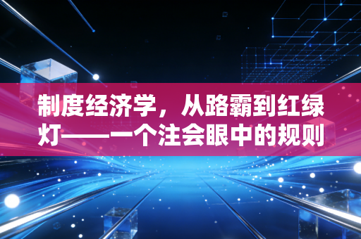制度经济学,从路霸到红绿灯——一个注会眼中的规则与人性