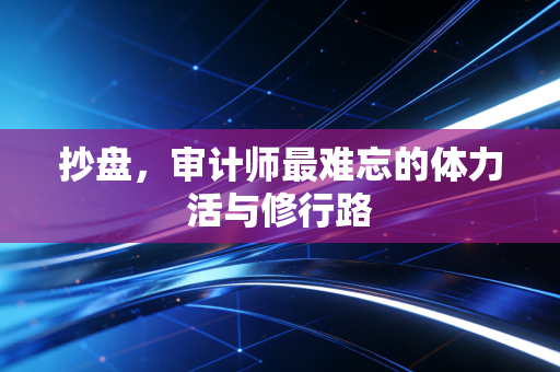 抄盘，审计师最难忘的体力活与修行路