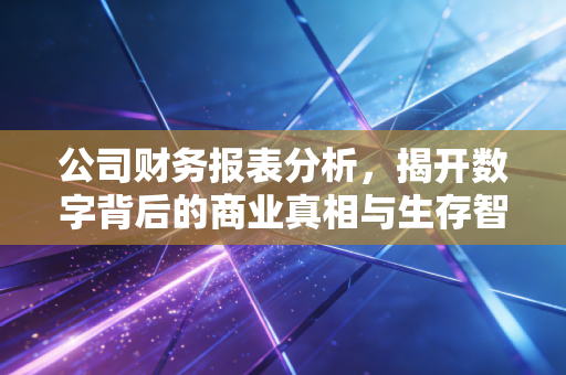公司财务报表分析,揭开数字背后的商业真相与生存智慧
