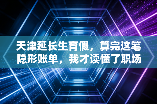 天津延长生育假,算完这笔隐形账单,我才读懂了职场人的悲欢与企业的无奈