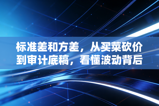 标准差和方差,从买菜砍价到审计底稿,看懂波动背后的真相