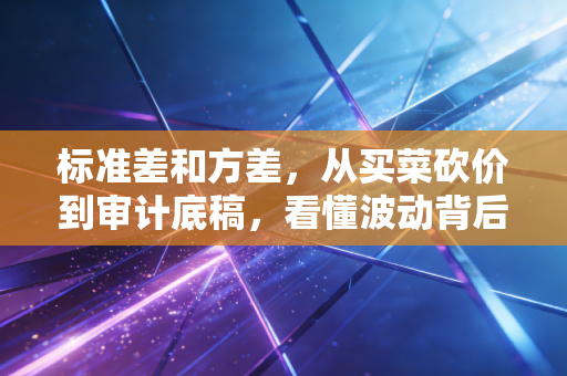 标准差和方差，从买菜砍价到审计底稿，看懂波动背后的真相