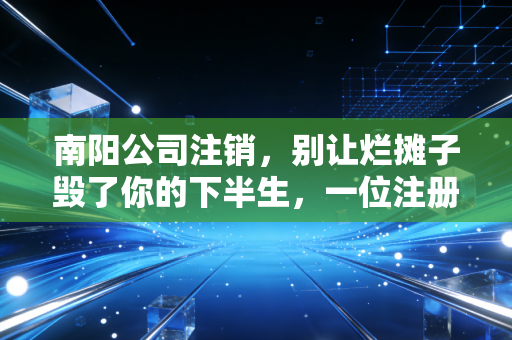 南阳公司注销,别让烂摊子毁了你的下半生,一位注册会计师的肺腑之言