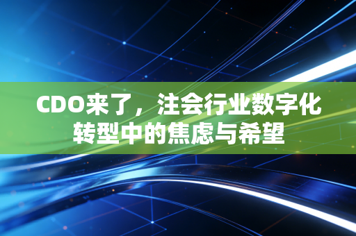 CDO来了,注会行业数字化转型中的焦虑与希望