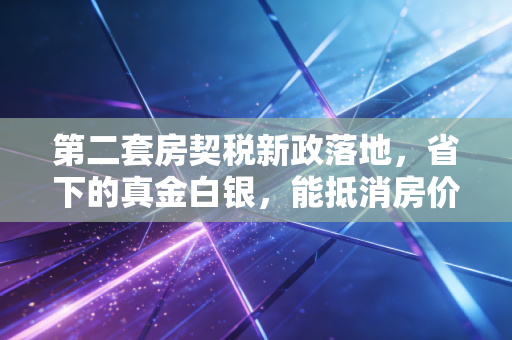 第二套房契税新政落地，省下的真金白银，能抵消房价下跌的焦虑吗？