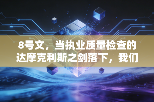 8号文,当执业质量检查的达摩克利斯之剑落下,我们该如何接招?
